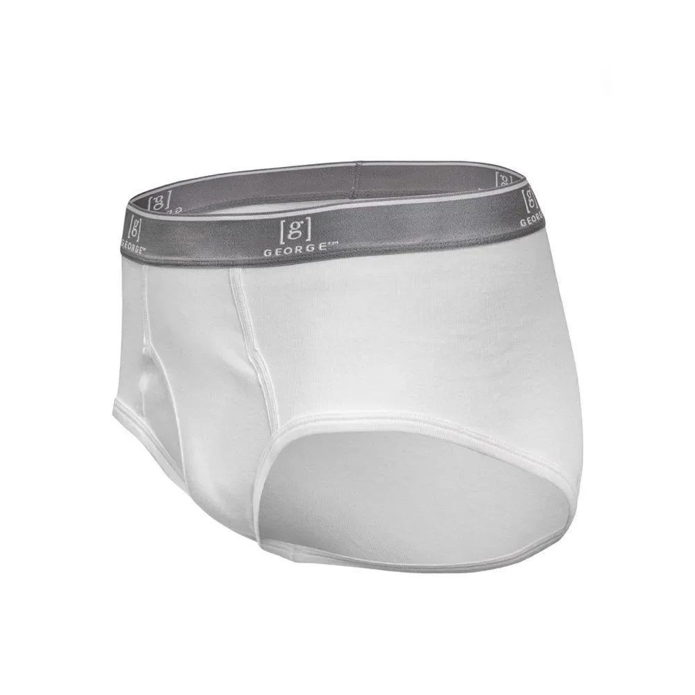 Men's Cotton Full Rise Briefs Underwear 2, 6-Packs Size 3XL